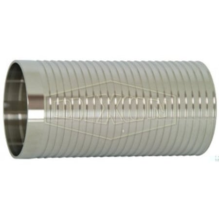 Long Weld Hose Adapter, 3 In, 316L SS, Domestic